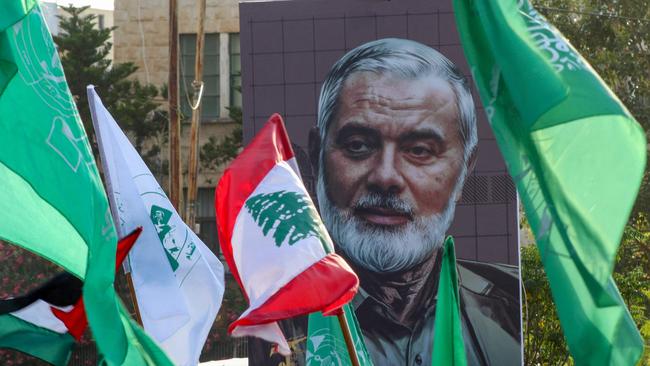 Ismail Haniyeh, political leader of Hamas, was assassinated in Tehran when a missile hit his room. Picture: Mahmoud Zayyat / AFP