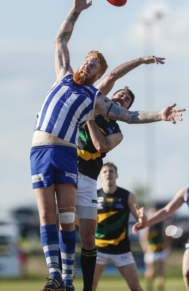 Langwarrin is making a late launch at MPNFL finals. Picture: Valeriu Campan.