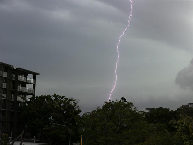 Photo from Albion Park of the storm front that rolled in this afternoon.17th October 2019 Brisbane AAP Image/Richard Gosling