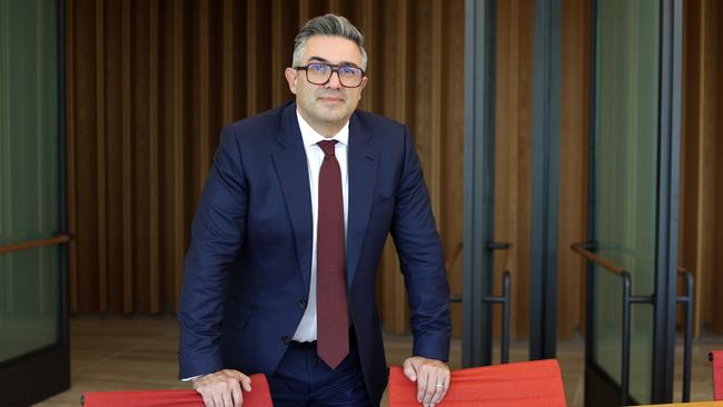 Lendlease CEO Tony Lombardo announced a major restructuring of its operations offshore back to Australia in May. Picture: Jane Dempster