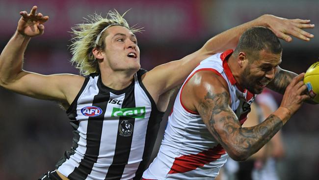 Darcy Moore could yet join Lance Franklin at Sydney. Pic: AAP