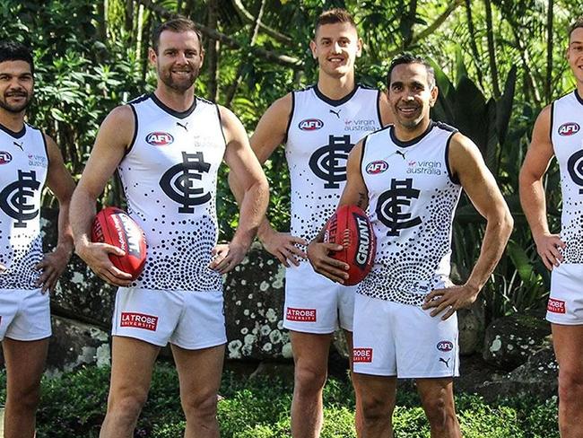 Carlton 2020 Sir Doug Nicholls Indigenous Round jumper.