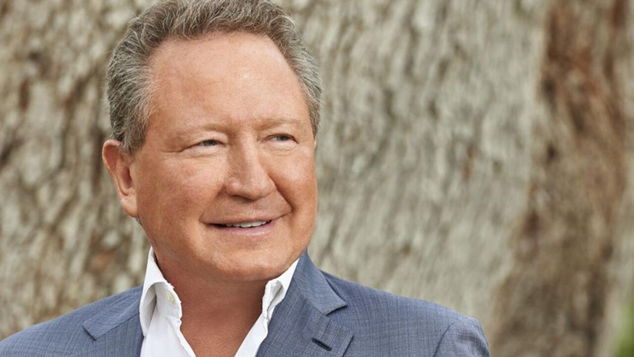 Andrew Forrest’s mining success has spurred a shift to green energy and steel. Pic: supplied