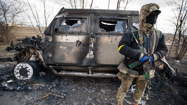 The Russians met fierce resistance from Ukrainian forces when they began the invasion in 2022. Picture: Scott Peterson/Getty Images