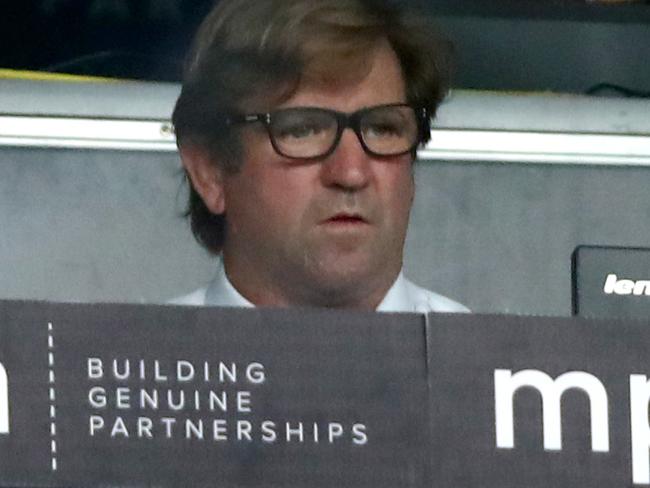 Bulldogs Coach Des Hasler during the round 5 NRL game between the Canterbury Bulldogs and the Brisbane Broncos at ANZ Stadium , Homebush . Picture : Gregg Porteous