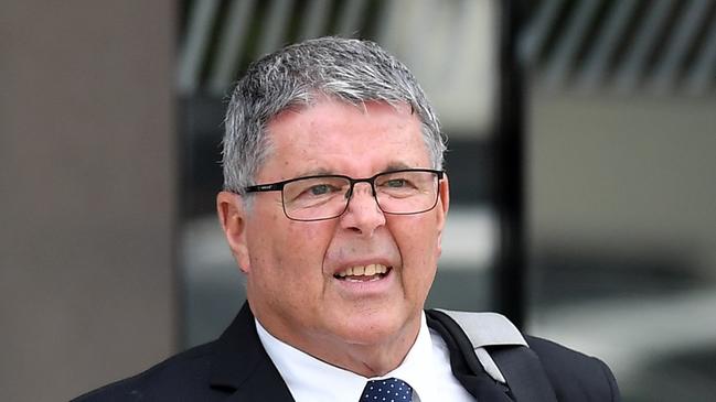 Peter Lang leaves Maroochydore Court House. Picture: Patrick Woods.