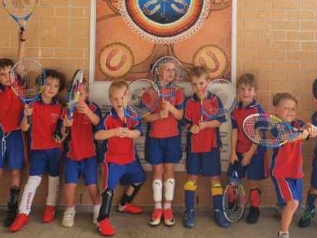 Kindergarten students at St Mary's Primary School received a surprise Zoom visit from Australian tennis legend Todd Woodbridge as part of the Tennis NSW roadshow and Tennis Australia Hot Shotz program.