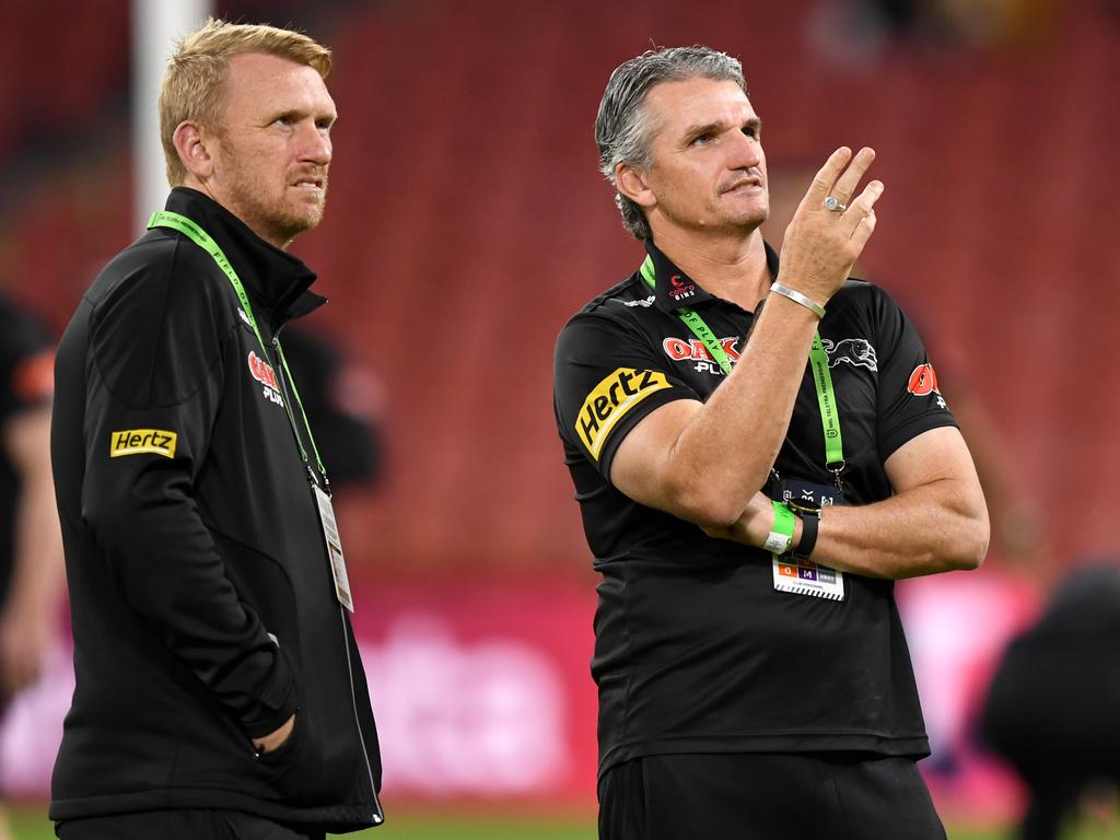 Andrew Webster and Ivan Cleary remain good friends. Picture: NRL Photos