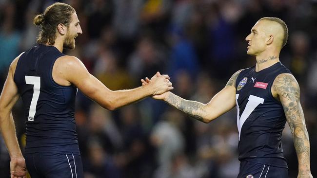 Marcus Bontempelli and Dustin Martin would be two of the stars for the Vic. Picture: AAP Images