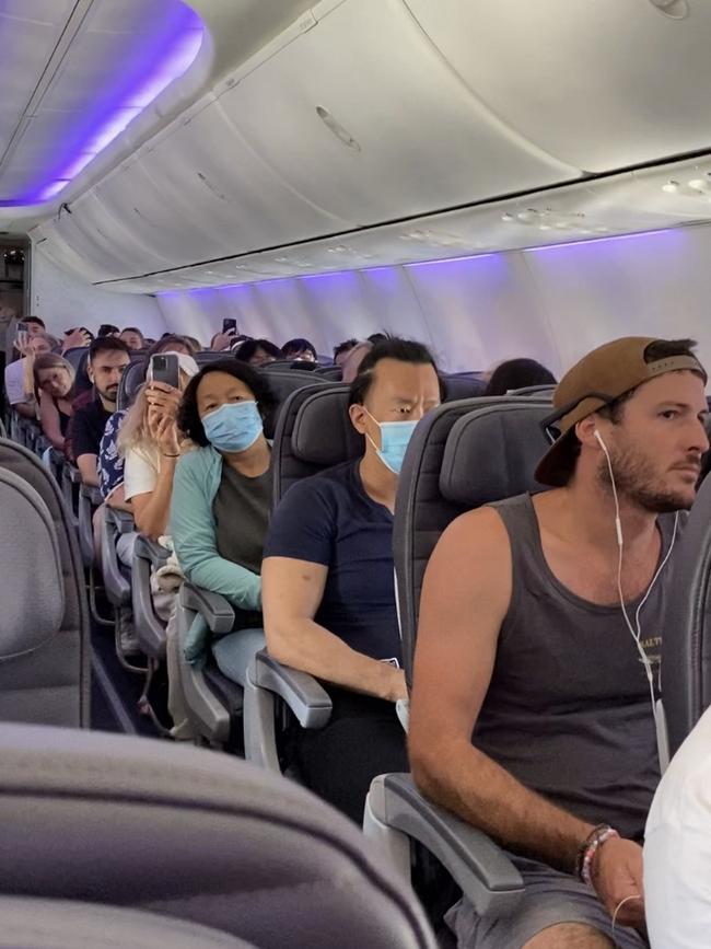 Passengers were confused, then delighted, by the surprise. Picture: Supplied