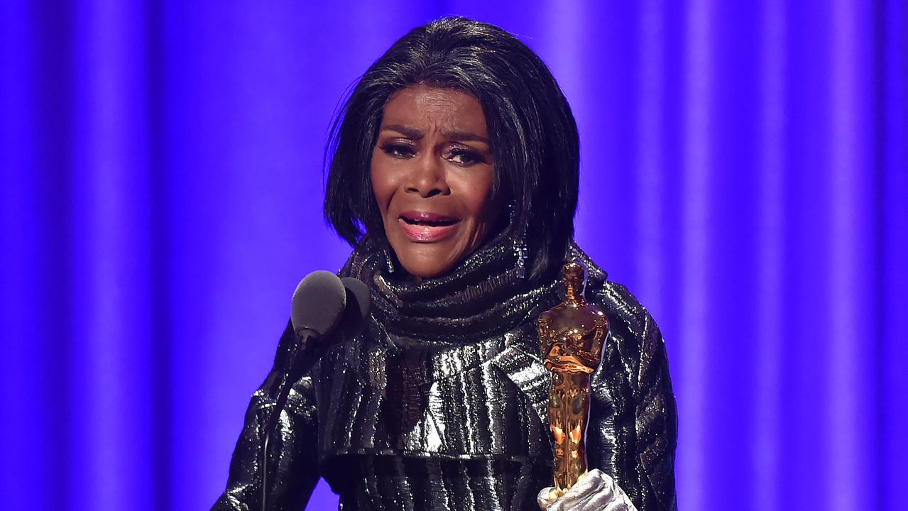 Tyson accepts an honorary Oscar in 2018. Picture: Robyn BECK / AFP