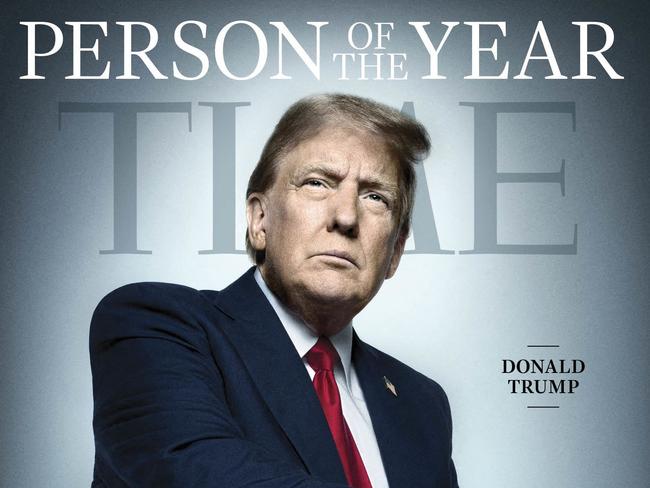 This image courtesy of TIME/TIME Person of the Year obtained on December 12, 2024 shows the cover of TIME Magazine announcing US President-elect Donald Trump as the 2024 Person of the Year. Time Magazine on December 12, 2024, named US President-elect Donald Trump its "Person of the Year," marking the second time he has won the accolade in acknowledgement of the mogul's stunning political comeback. (Photo by Platon for TIME / TIME / TIME Person of the Year / AFP) / RESTRICTED TO EDITORIAL USE - MANDATORY CREDIT "AFP PHOTO / TIME / TIME Person of the Year" - NO MARKETING NO ADVERTISING CAMPAIGNS - DISTRIBUTED AS A SERVICE TO CLIENTS