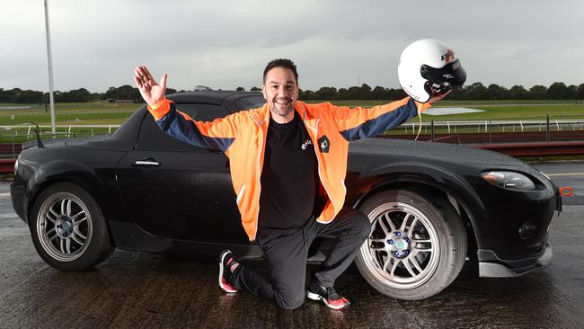 Track Day at Sandown Raceway where people can drive their own cars on the track. Adam Klooger with his Mazda MX5. Picture: Josie Hayden