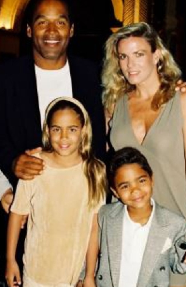 OJ Simpson and the late Nicole Brown Simpson with their two children, Sydney and Justin. Picture: Supplied