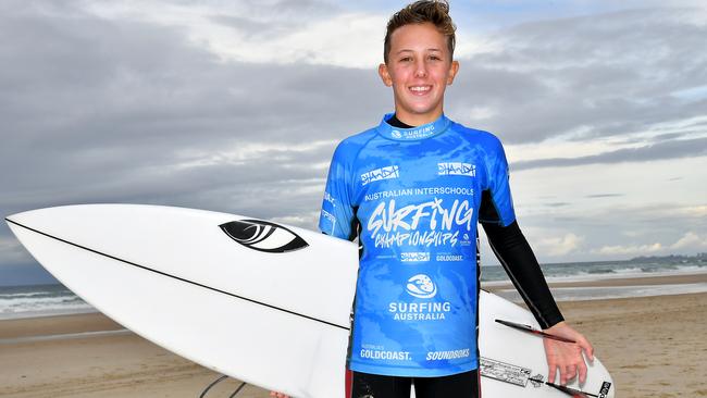 Henry DowlingThe finals of the boys individual events at the Australian Interschools Surfing Championships Friday May 24, 2024. Picture, John Gass