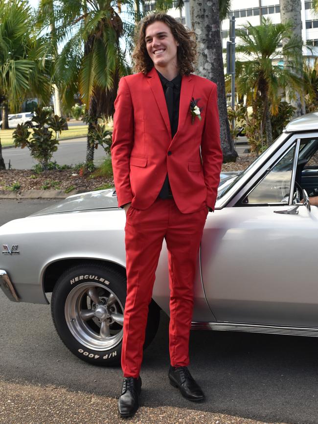 Brendan Stevens at the Sarina State High School formal at the MECC, Mackay, on Thursday November 19. Picture: Zizi Averill