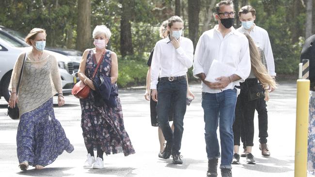 Family members of Theo Hayez arrive at court for the first day of the inquest into Theo's 2019 disappearance. Picture: Liana Boss