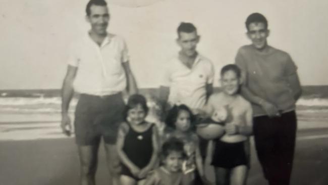A Saliba family photo featuring Antonio 'Burra' Saliba and a young Danny Meares. Antonio was found dead in June 1983. Photo: Supplied by family