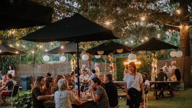 The new beer garden in Ferny Hills offers live music and homemade pizzas for a perfect night out under the stars.