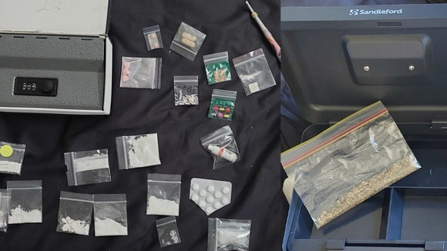 Photos of some of the drug materials obtained as a result of the targeted three day operation by Bundaberg police.