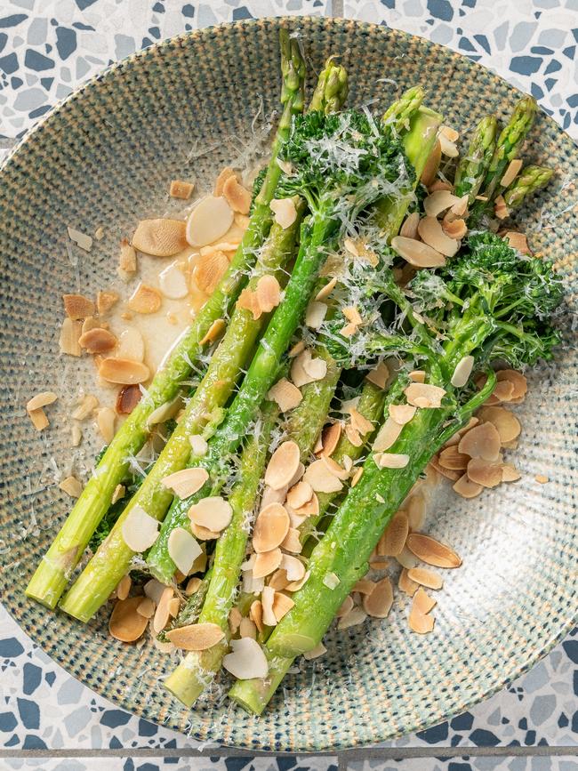 Hotel Royal’s broccolini and asparagus.