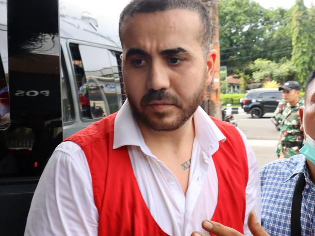 NETWORK SPECIAL. NO AUS, NO NEWS.COM , PLEASE CONTACT NETWORK PICTURE DESK BEFORE PUBLISHING.     ,  Australian Mohamed Rifai, 27 arrived in Denpasar District Court for the Prosecutor demand Tuesday May 3, 2025. Mohamed was arrested on last February over the alleged assaulting outside Finns Beach Club in North Kuta. (Photo. Lukman S. Bintoro)