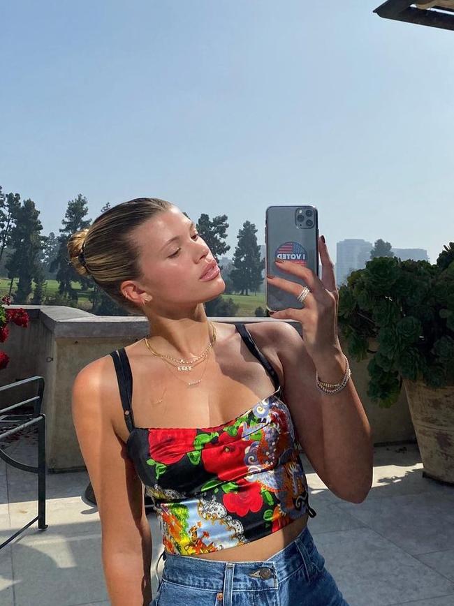 Sofia Richie also chimed in with this selfie, urging young Americans to vote. Picture: Instagram