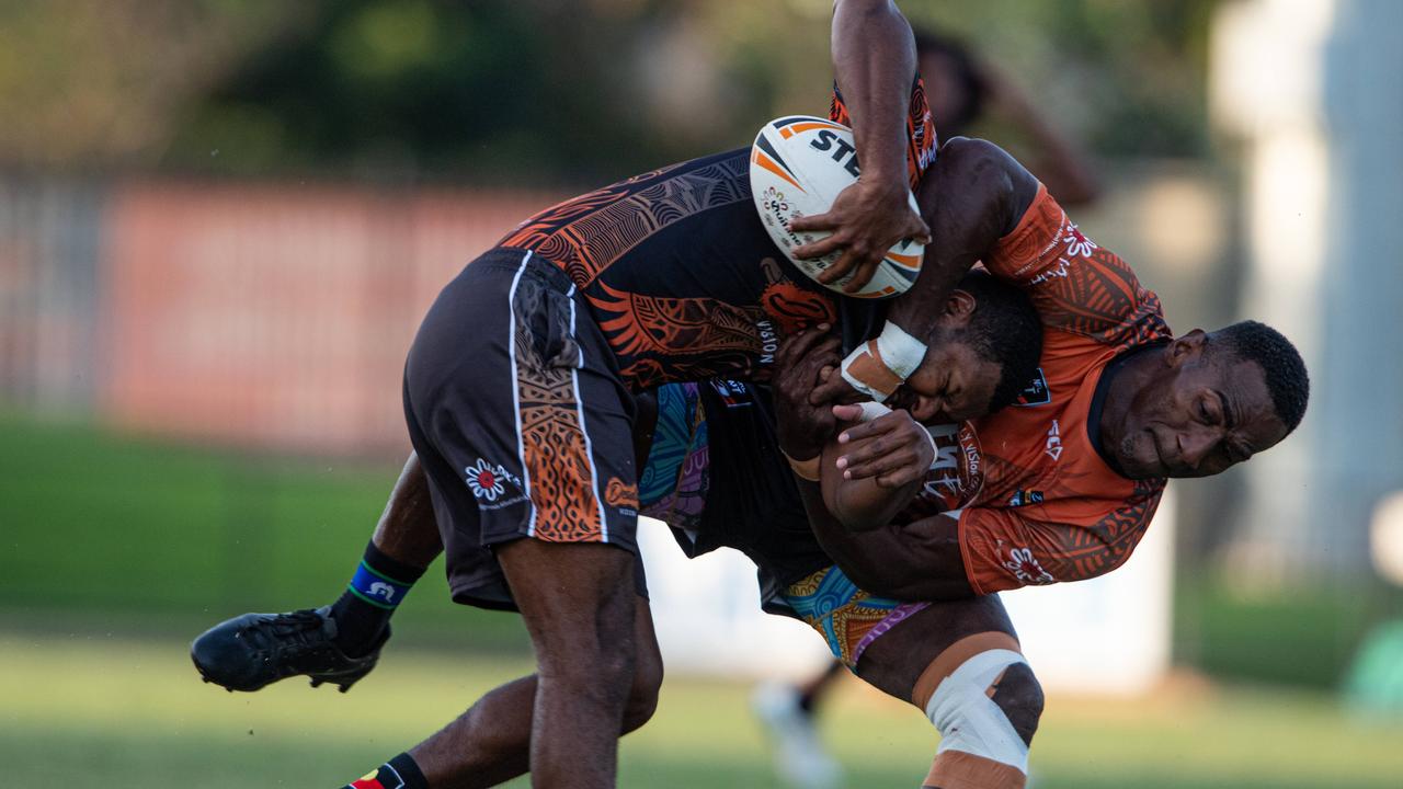 David Tabuai at the 2024 Deadly Cup Carnival between the Indigenous All Stars and Territory All Stars. Picture: Pema Tamang Pakhrin