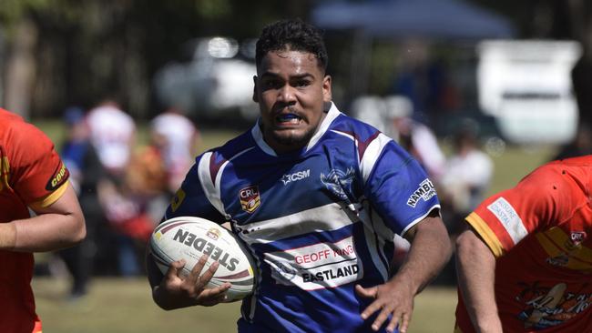 Action in the Group 2 under-18s grand final between the Coffs Harbour Comets and Macksville Sea Eagles.