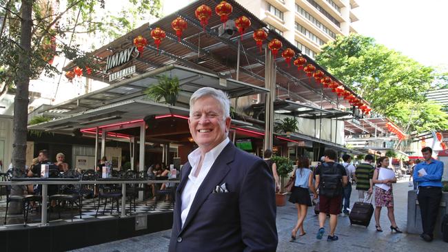 Godfrey Mantle in front of one of the Mantle Group’s other venues, Jimmy's in the Mall.