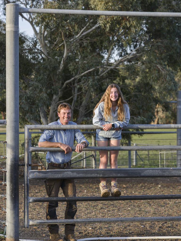 Nick and Ellie on the yards. Picture: Dannika Bonser