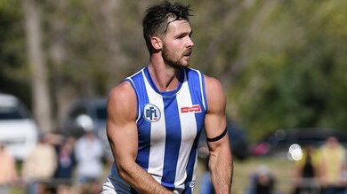 Brad Leggett in action for Macleod. Picture: Nathan William Media