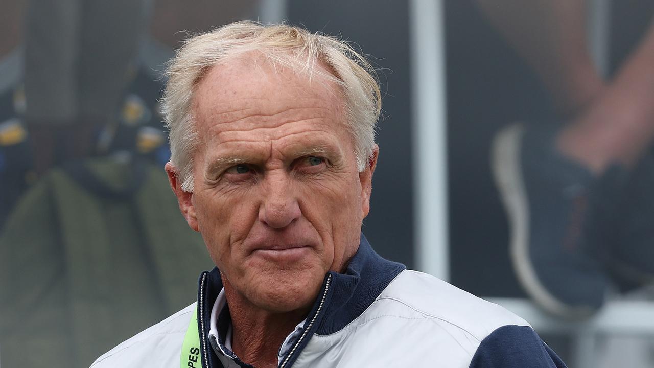 ST ALBANS, ENGLAND - JUNE 09: LIV Golf CEO Greg Norman pictured during day one of the LIV Golf Invitational at The Centurion Club on June 09, 2022 in St Albans, England. (Photo by Matthew Lewis/Getty Images)