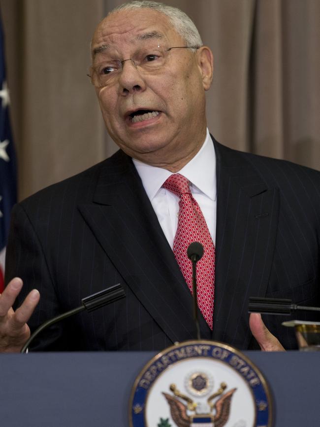 Former Secretary of State, Colin Powell. Picture: AP