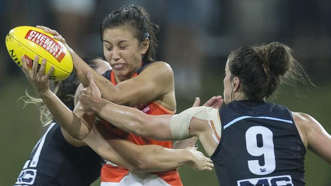 Giants v carlton Round 2. Pic: AAP