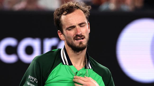 That was heartbreaking for Daniil Medvedev. Photo by David GRAY / AFP