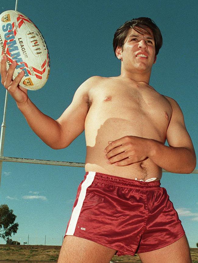 Carl Webb as a 15-year-old in Dalby in 1996.