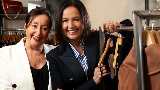 Denim Iniquity’s Ros Ellery, pictured with her daughter Lou Hewitson, is one of Lucy MacGill’s picks for Adelaide’s most stylish individual. Picture: Calum Robertson