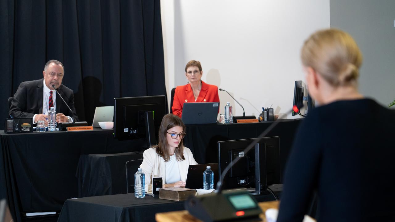 Royal Commission Chair Nick Kaldas and Erin Longbottom QC at the Royal Commission into Defence and Veteran Suicide in Townsville. Picture: Supplied