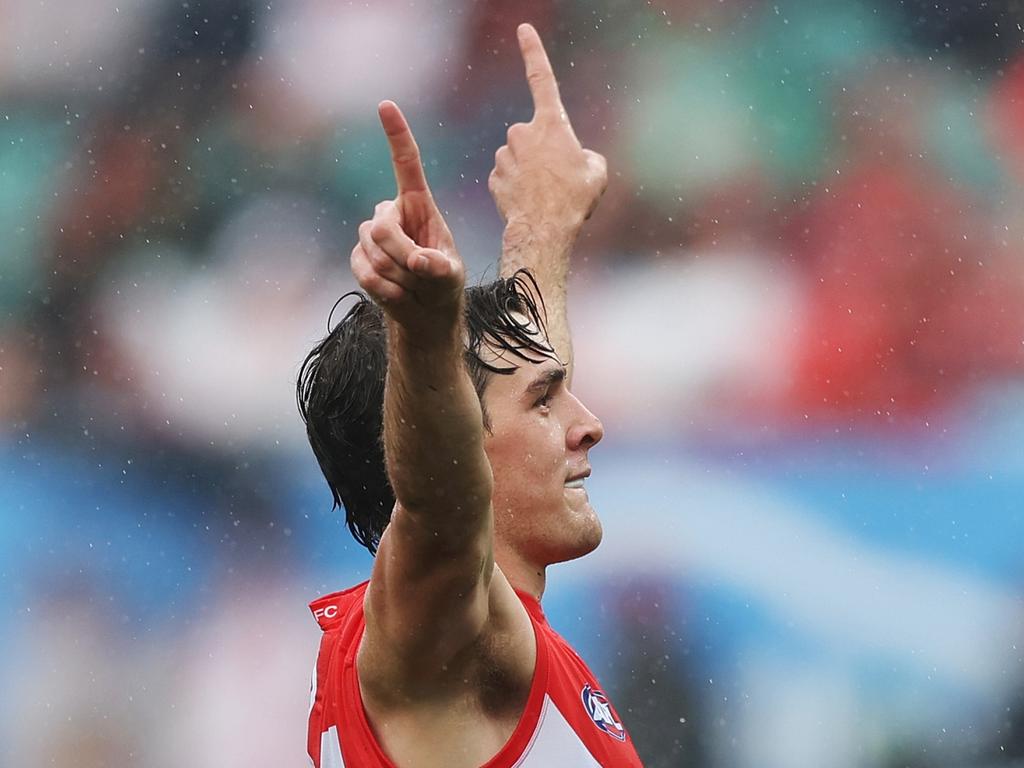 Errol Gulden had a day out in the derby. Picture: Mark Metcalfe/AFL Photos/via Getty Images