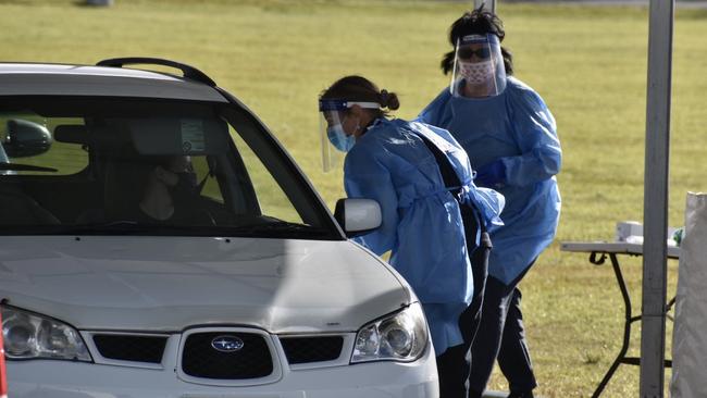 A QML Pathology drive-through Covid-19 testing clinic has been set up at the Cavanbah Centre on Ewingsdale Road, in Byron Bay, after a case was detected on the Northern Rivers.