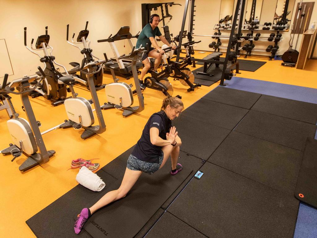 The gym onboard the RSV Nuyina. Picture: Pete Harmsen/Australian Antarctic Division.