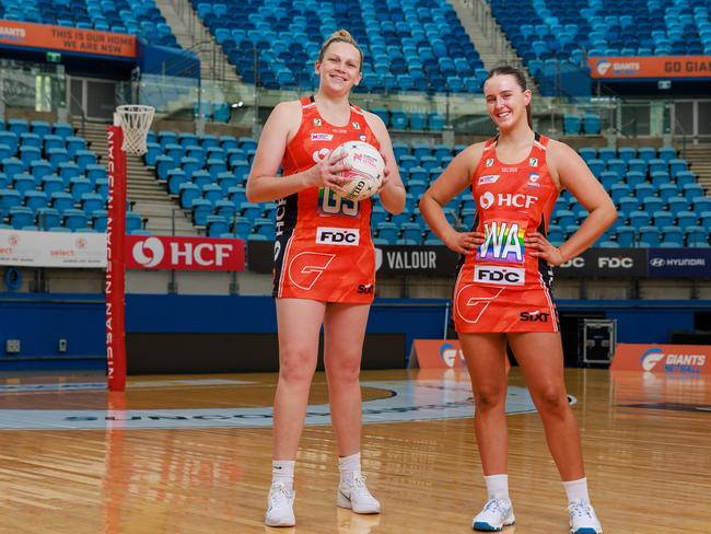 Jo Harten has been playing netball longer than Hope White has been alive. Picture: Justin Lloyd.