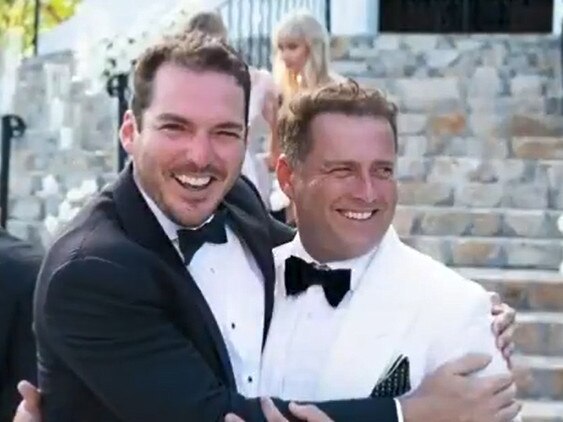 Karl Stefanovic and Jasmine Yarbrough wedding in Cabo. Picture: The Today Show 