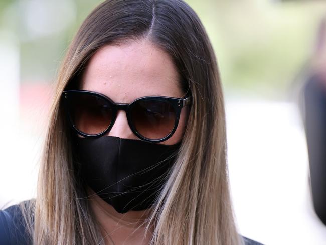 ADELAIDE, AUSTRALIA - NewsWire Photos NOVEMBER 30, 2021: Natalie Linda Zuccon departs the Adelaide Magistrates court. She has been charged with five sex related offences dating back to 2016. Picture: NCA NewsWire / David Mariuz