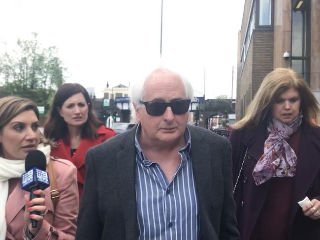 The family of Roderick Deakin-White outside an earlier court hearing. 