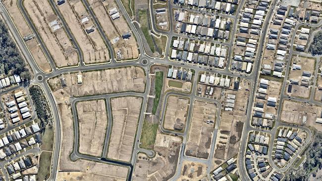 An aerial photograph of Pimpama in 2016. Photo: Nearmap