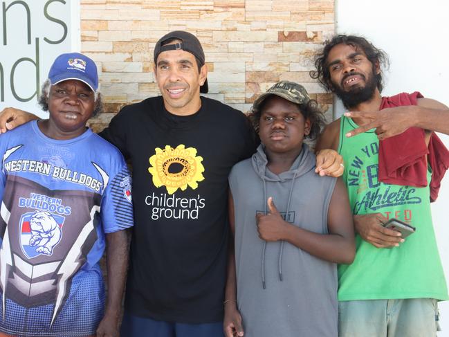 Betts was embraced around the NT as he visited remote communities and shared his love of AFL and leading an active life. Picture: Supplied