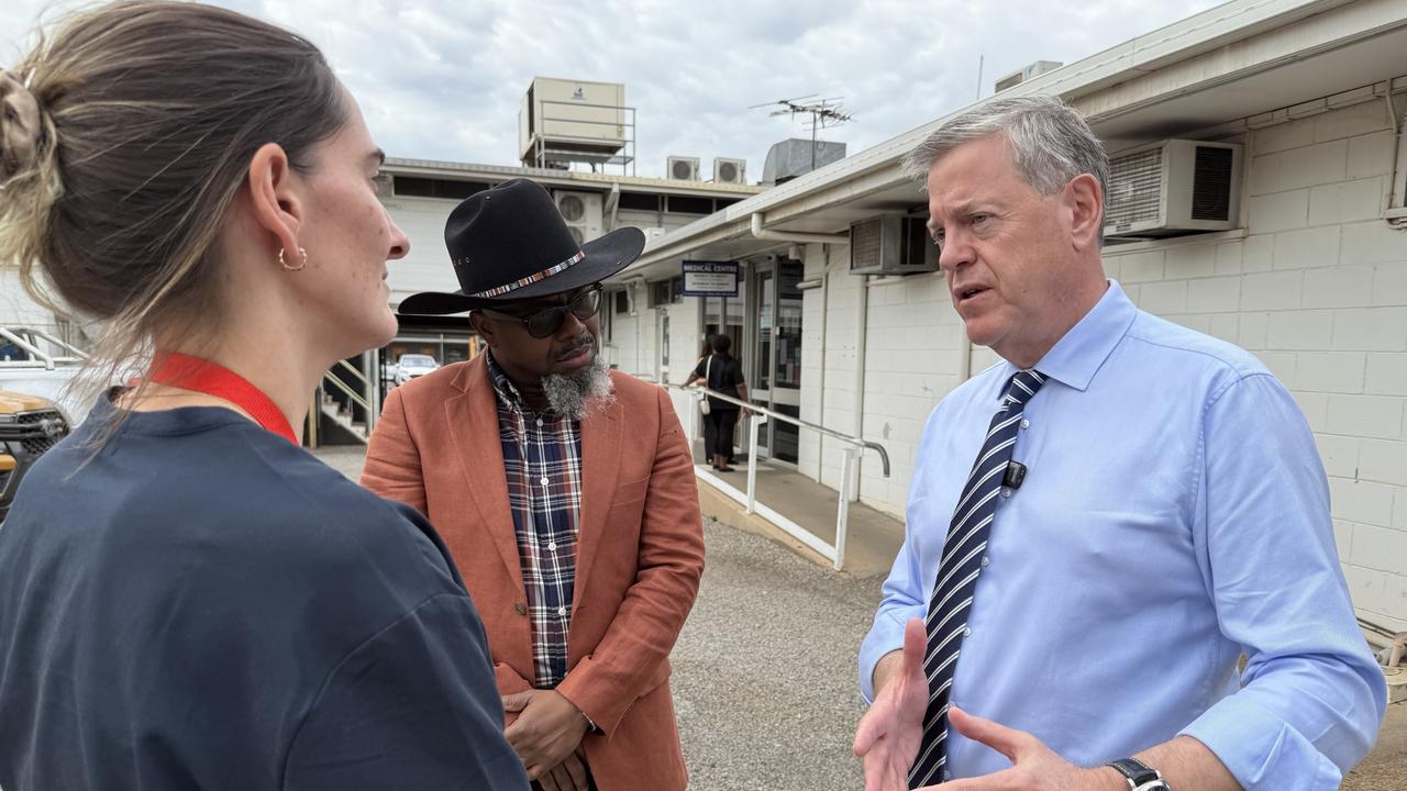 Health Minister Tim Nicholls in Mount Isa to announce a GP training scheme. Picture: Supplied