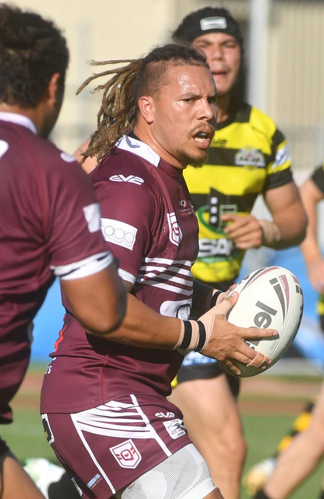 Townsville A Grade rugby league game between Souths and Centrals at Townsville Sports Reserve. Souths Shaun Nona. Picture: Evan Morgan